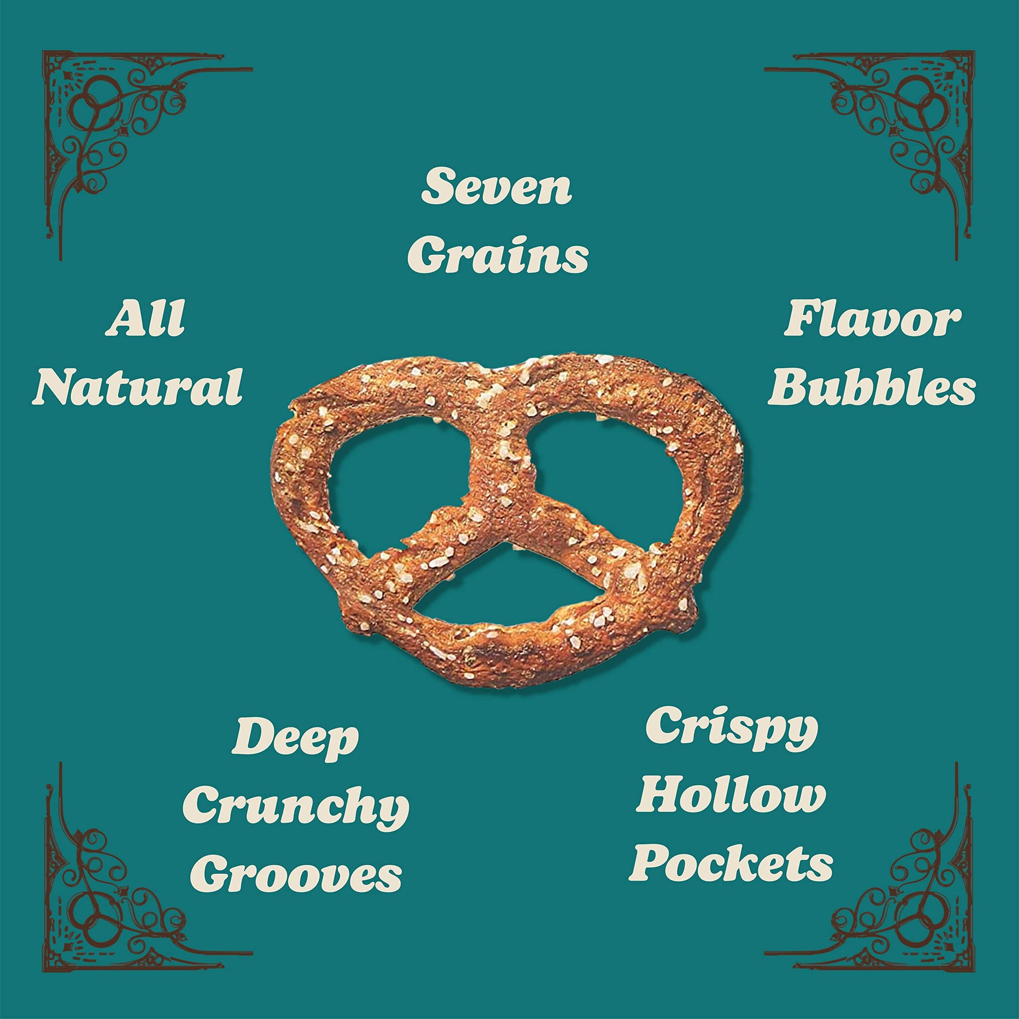 Unique Snacks - Multi Grain Splits Pretzels, Homestyle Baked, Certified OU Kosher and non-GMO, 11 oz Bag (6 pack) No artificial flavors 66 Ounce