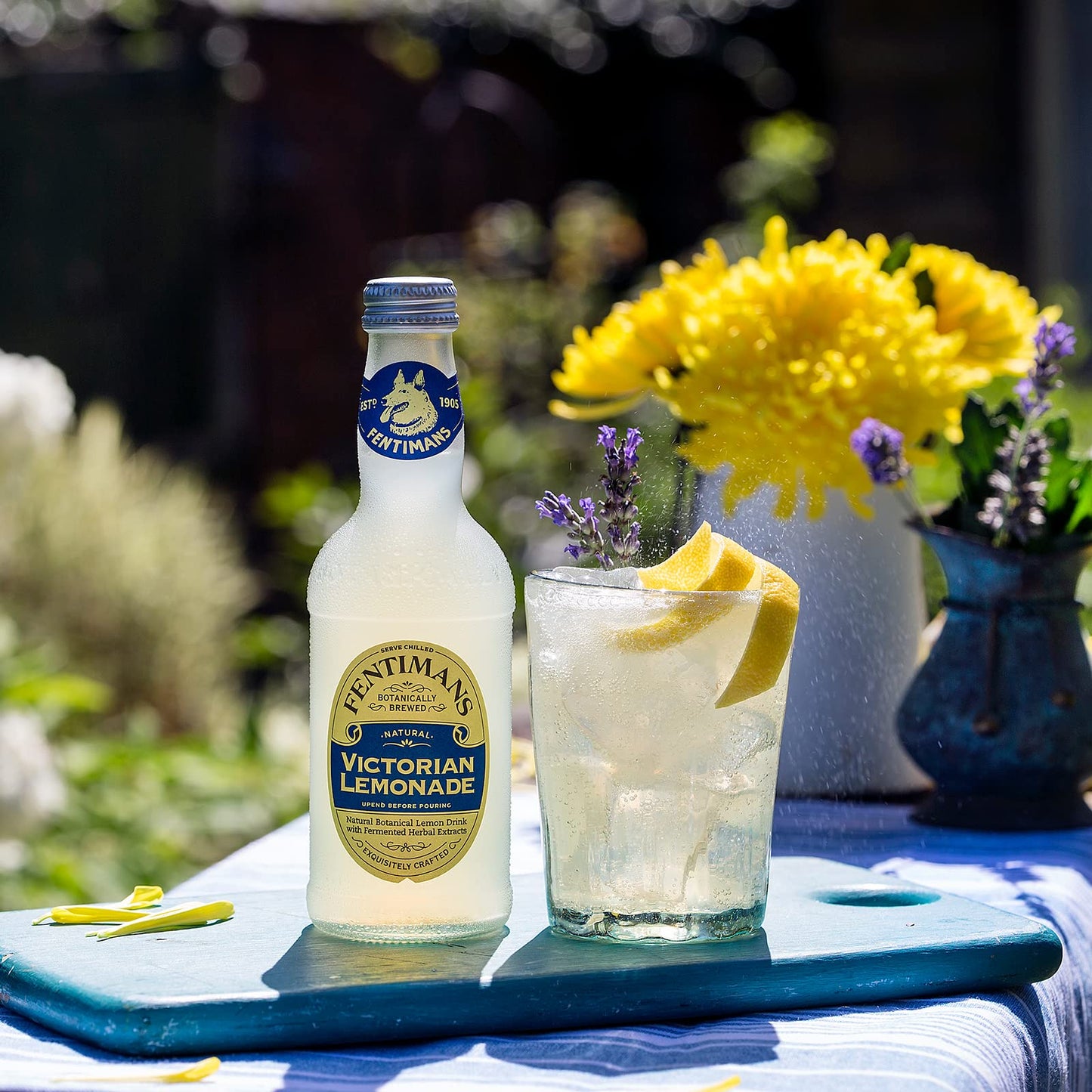 Fentimans Sparkling Victorian Lemonade - Sparkling Lemonade, Lemon Sparkling Water, Great Over Ice or as Mixer, All Natural Ingredients, Craft Soda