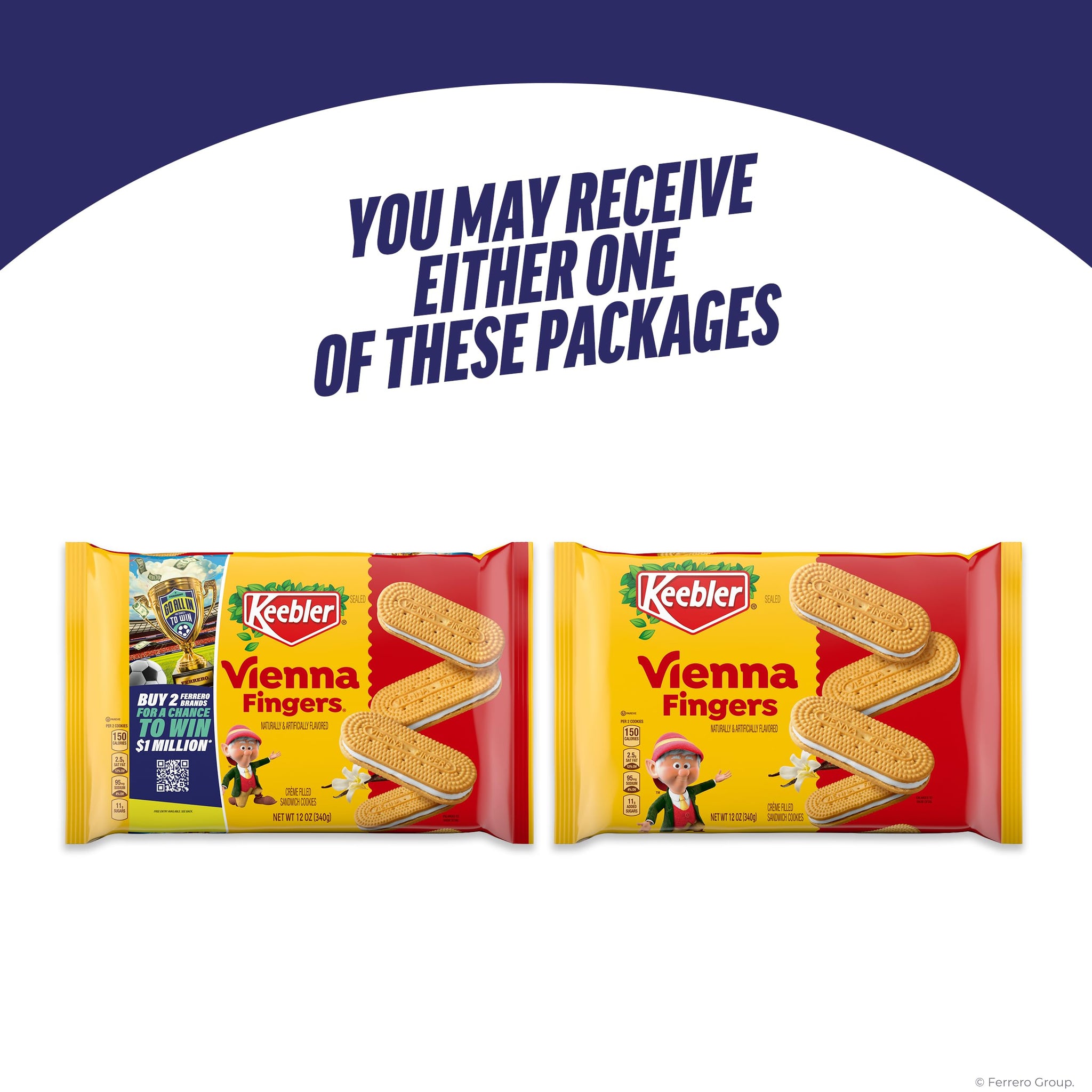 Keebler Vienna Fingers Creme Filled Sandwich Cookies, 12oz