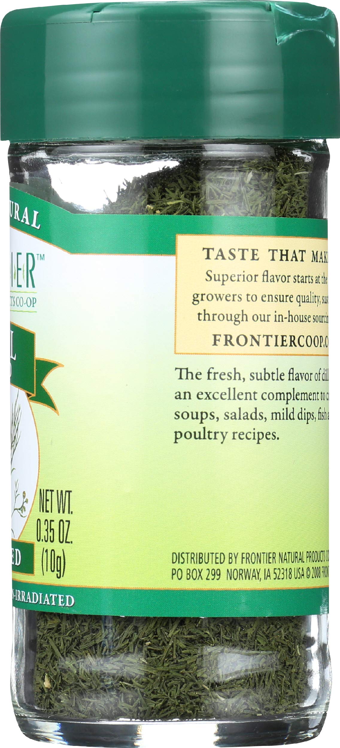 Frontier Dill Weed Spice - Chopped - 0.35 Ounces