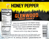 Glenwood Jerky 10oz Bag Moist and Tender Beef Jerky (Honey Pepper)