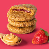 Bobo's Strawberry PB&J Oat Snacks, Simple Ingredients, Whole Grain Oats, Plant Based, Non-GMO, Gluten Free Breakfast Bars, Healthy Snacks for Adults