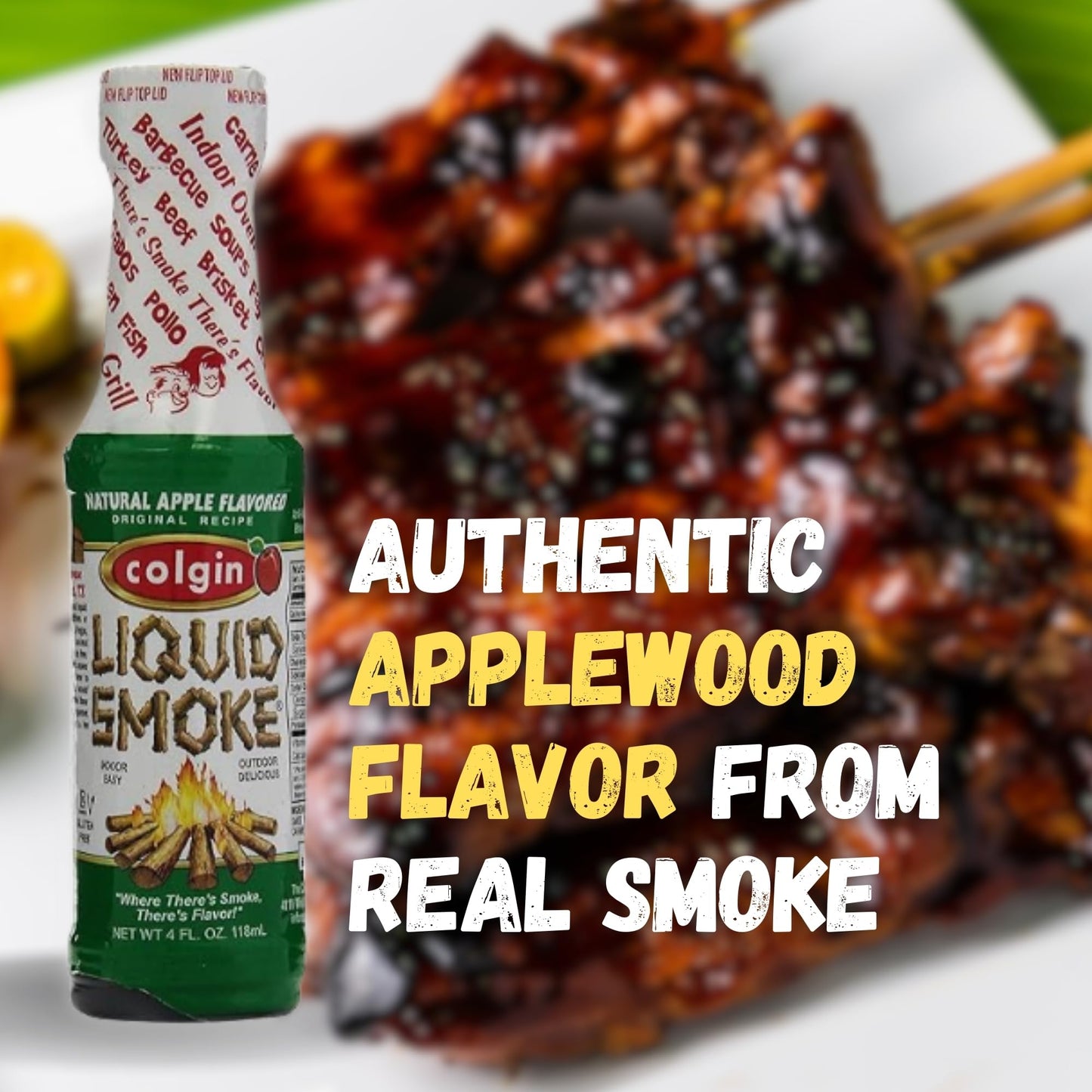 Colgin All Natural Apple Flavored Liquid Smoke - 4oz