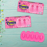 Pink and Blue Peeps Marshmallow Chicks, Classic Easter Basket Stuffers, Gender Reveal Themed Candy or Dessert Toppers, 5 in Each (Pack of 4)