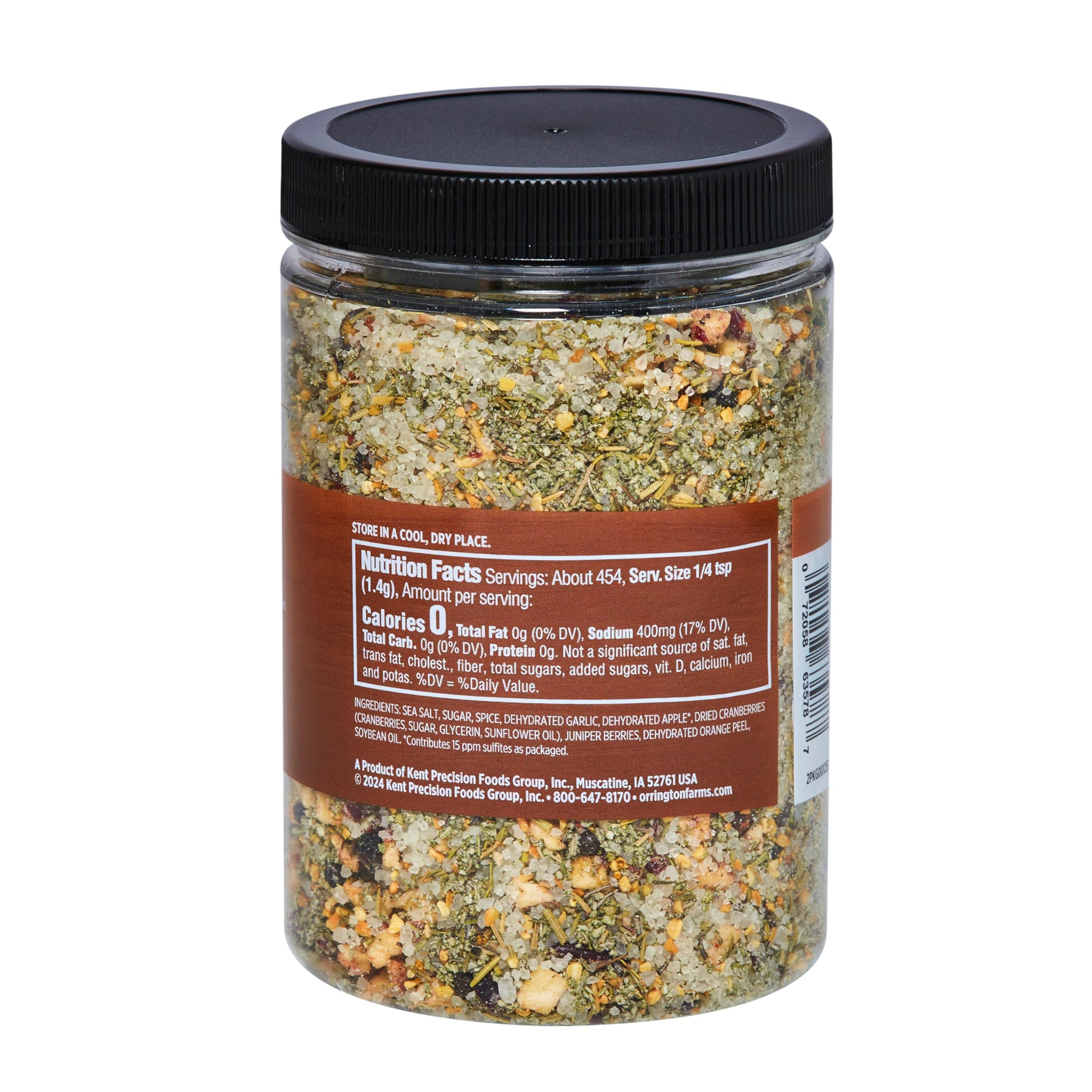 Orrington Farms Turkey Brine Mix | Savory Blend of Sea Salt, Cranberries, Sage, Juniper Berries & More | Brine Turkeys up to 25 Pounds | No Artificial