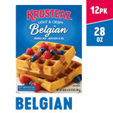 Krusteaz Light & Crispy Belgian Waffle Mix No Artificial Flavors, Colors, or Preservatives 28 Ounce (Pack of 3)