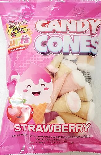 TURI'S STRAWBERRY MARSHMALLOW CONES 3.53 OZ