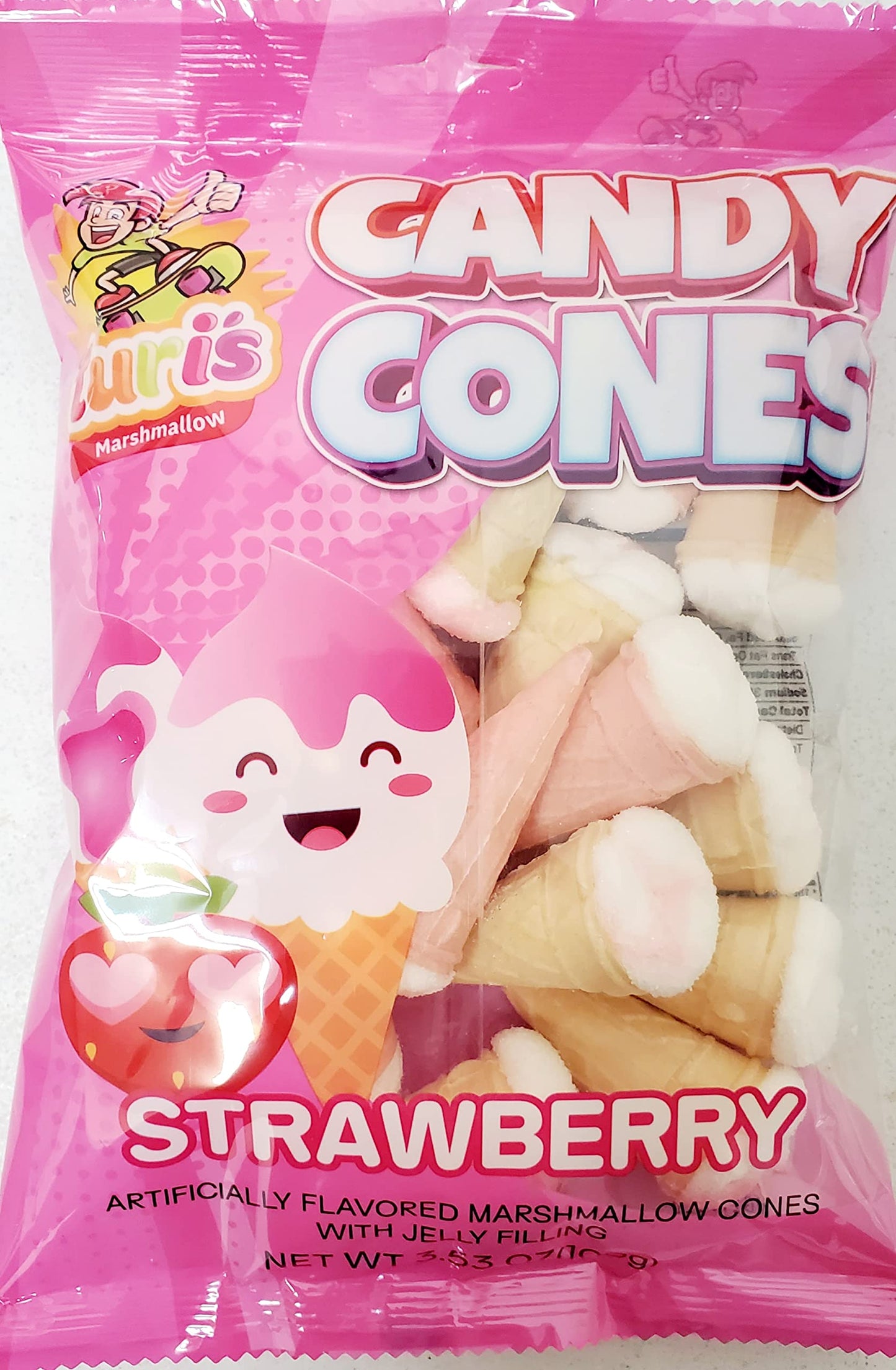 TURI'S STRAWBERRY MARSHMALLOW CONES 3.53 OZ