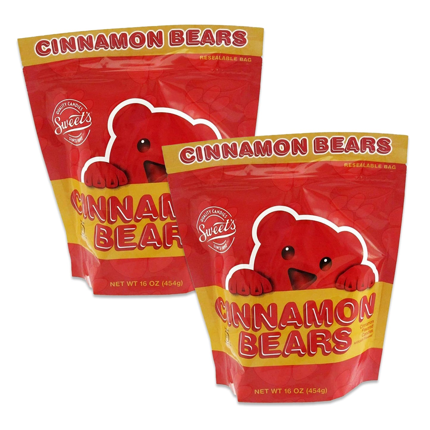 Snackivore Sweets Cinnamon Bears Candy 2 Pack of 16oz Bags of Cinnamon Bears Gummy, Cinnamon Gummy Bears Candy, Hot Gummy Bear, Cinnamon Candies