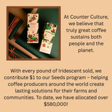 Counter Culture Coffee Iridescent Holiday Coffee Blend - Medium Light Roast, Sustainably Farmed, Kosher, Whole Bean Coffee, 12 oz