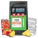 Tiesta Tea - Peaches N' Green Cold Brew, Loose Leaf, Smooth Peach Green Tea, Premium Medium Caffeinated Iced Drink, Cold Brew Packets, Makes 64 oz
