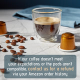 Artuzzi 120ct Decaf Espresso Pods For Nespresso Compatible Capsules Machines | Aluminum Coffee Capsules I Recyclable I 100% Arabica I Italian Roast