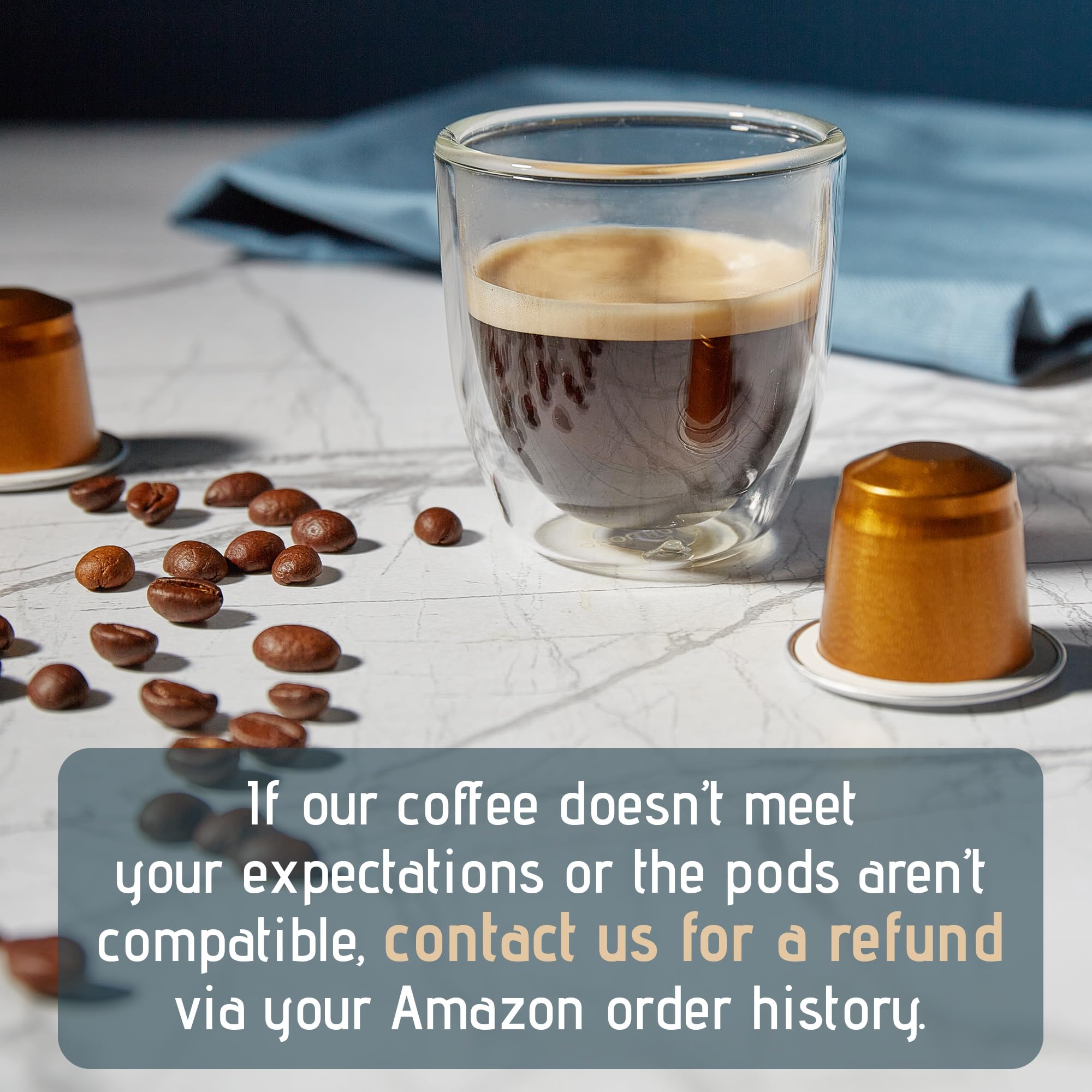 Artuzzi 120ct Decaf Espresso Pods For Nespresso Compatible Capsules Machines | Aluminum Coffee Capsules I Recyclable I 100% Arabica I Italian Roast