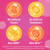 Del Monte Bubble Fruit Peach Strawberry Lemonade Peaches & Popping Boba with Sweetened Juice-3.5 Oz, (Pack of 1, 4 Count)