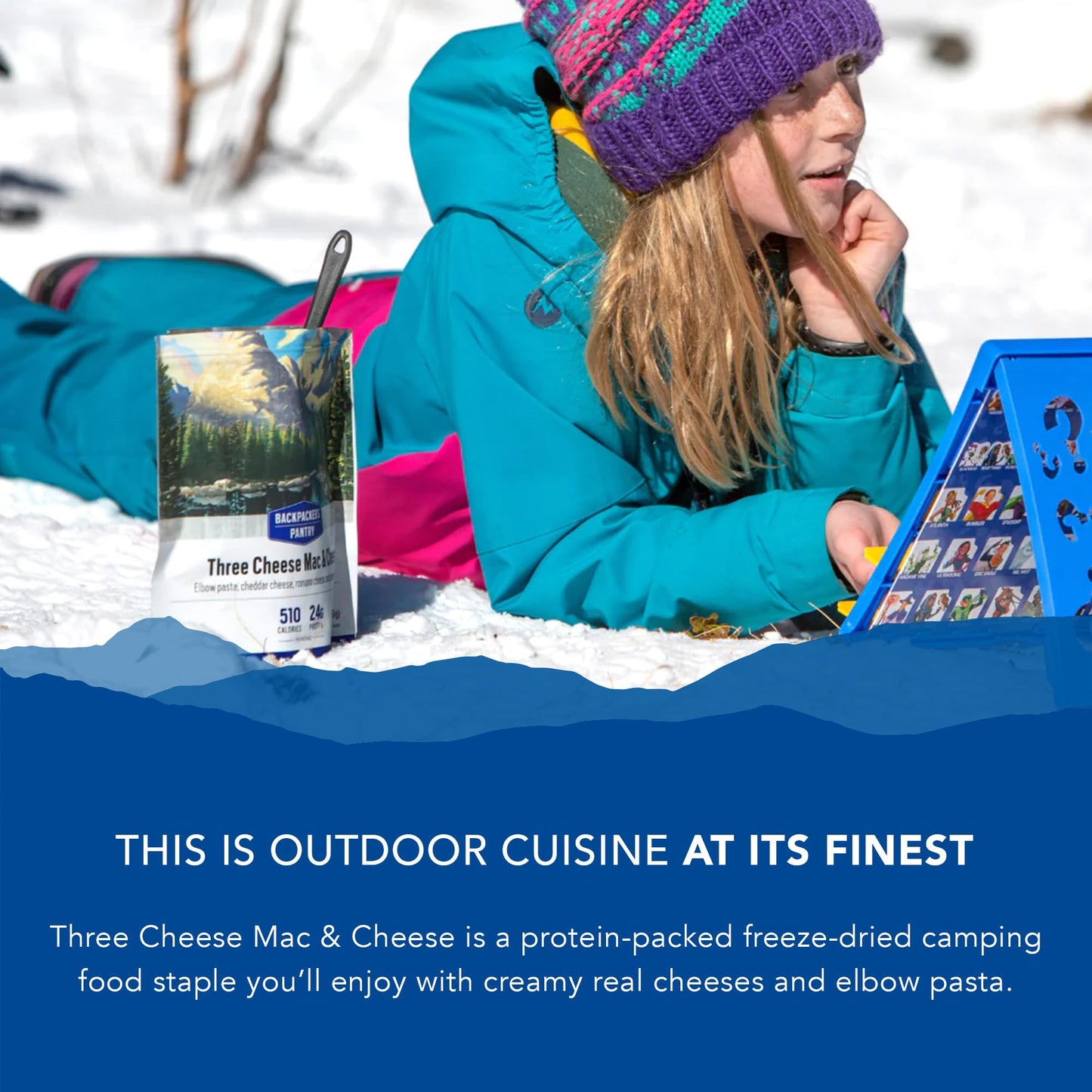 Backpacker's Pantry Three Cheese Mac & Cheese - Freeze Dried Backpacking & Camping Food - Emergency Food - 24 Grams of Protein, Vegetarian - 1 Count
