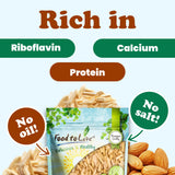 Food to Live Dry Roasted Blanched Slivered Almonds 8 Ounces - Perfectly Oven Toasted for Maximum Flavor, Unsalted, No Oil Added, Perfect for Cooking
