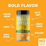 Fire & Smoke Society Onion Butter All Purpose Seasoning | BBQ Rubs for Smoking and Grilling | Steak, Grilled Chicken, Pork, Burgers | Onions, Green