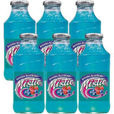 Mistic Bahama Blueberry Drink, 16oz Glass Bottle (Pack of 6, Total of 96 Fl Oz)