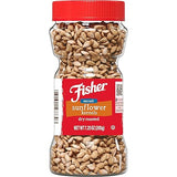 Fisher Dry Roasted Sunflower Seeds Kernels with Sea Salt, 7.25 oz, Sunflower Seeds to Eat, Gluten-Free, No Sugar Added, Crunchy Snacks for Adults