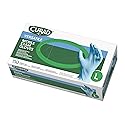Curad Nitrile Exam Gloves, Latex Free, 9.5" Length, Large, Blue (Pack of 150)