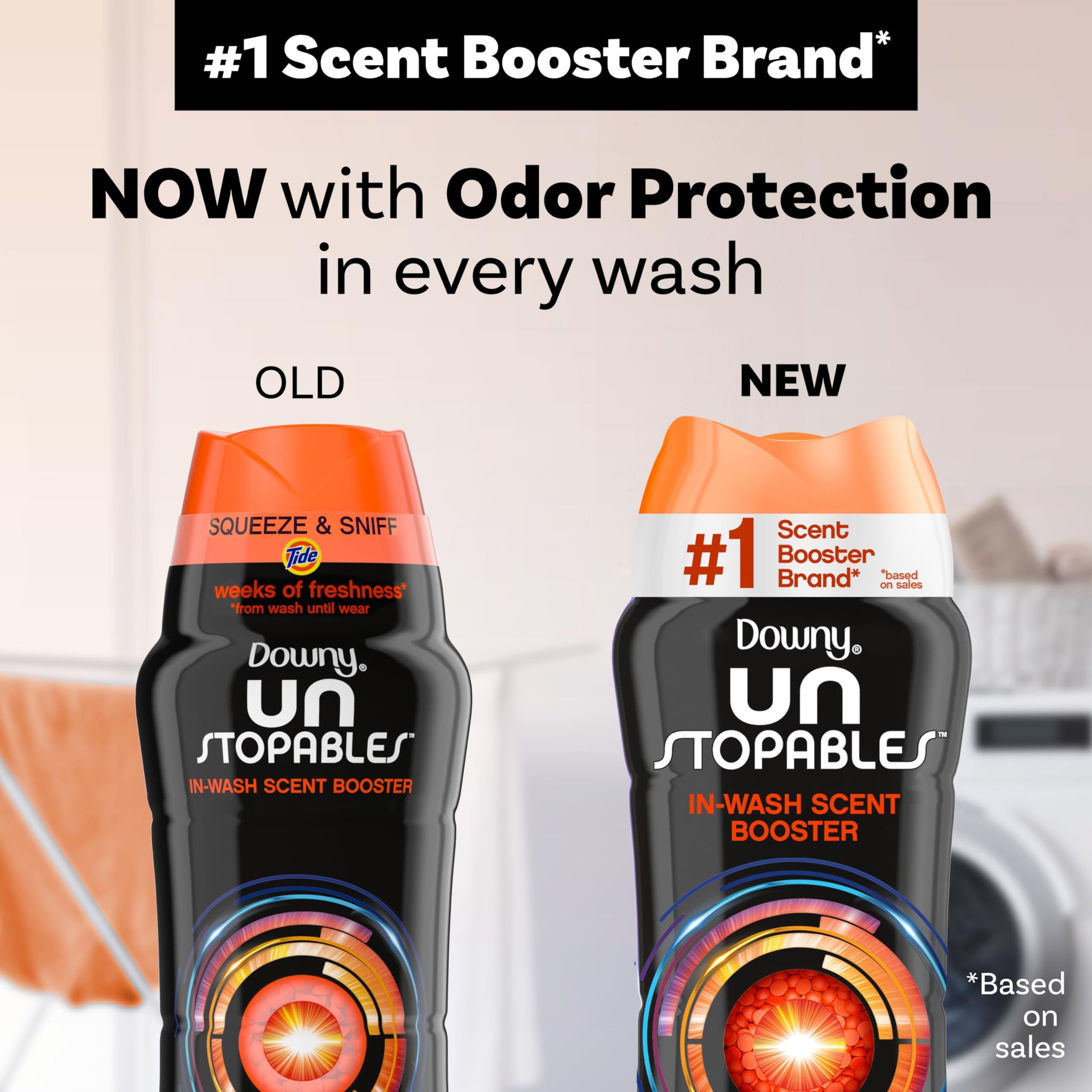 Downy Unstopables In-Wash Laundry Scent Booster Beads, Tide Original, 13.4 oz