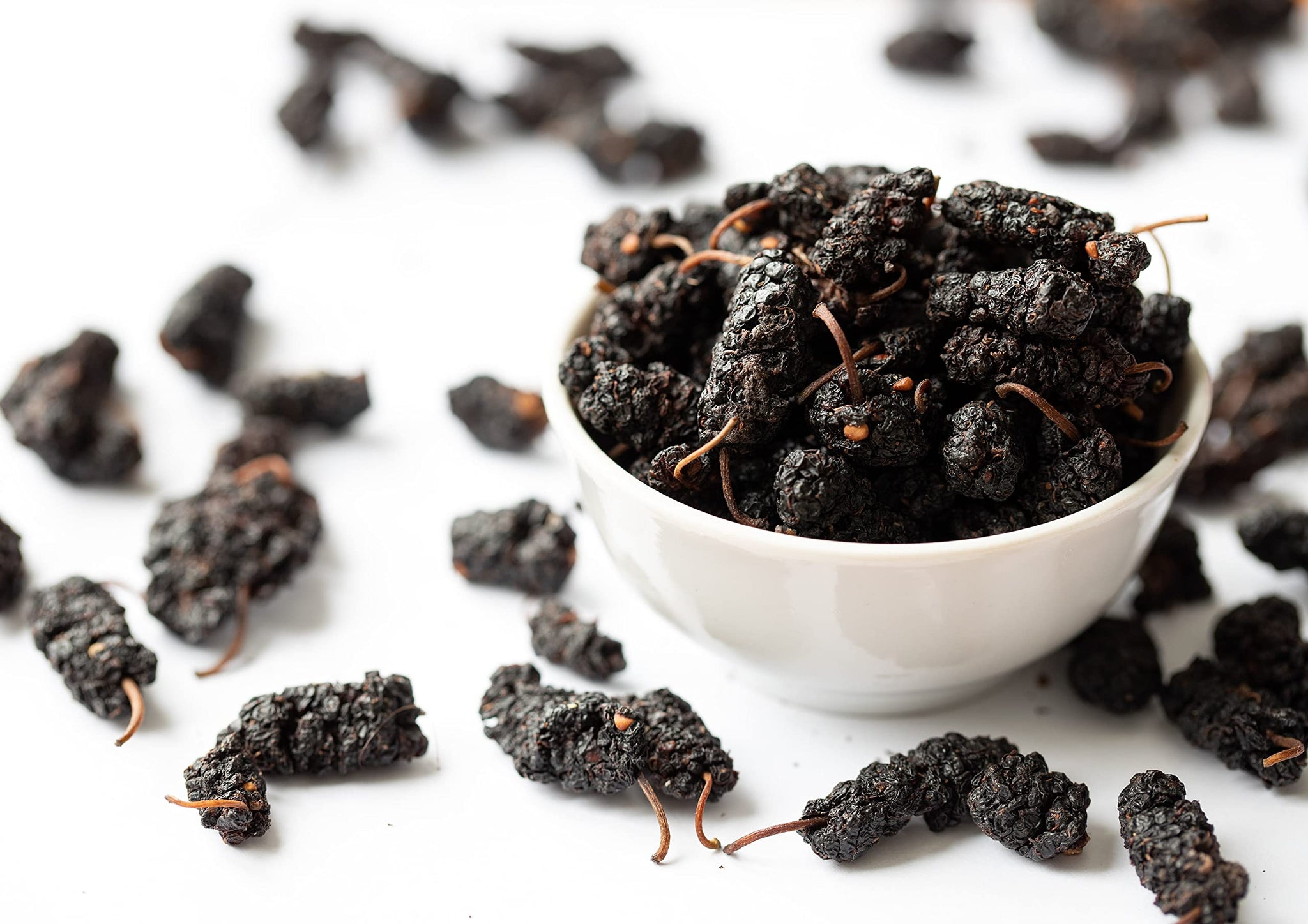 Food to Live Organic Dried Black Mulberries, 6 Pounds - Non-GMO, Raw Fruit, Unsulfured, Unsweetened, Vegan, Mulberry in Bulk. Great for Snacking