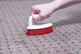 Superio Grout Brush, Dish Brush, Shower Scrubber Cleaning Brush, Stiff Bristles, Comfort Grip Handle,Red Brush Cleaner for Kitchen, Bathroom, Shower