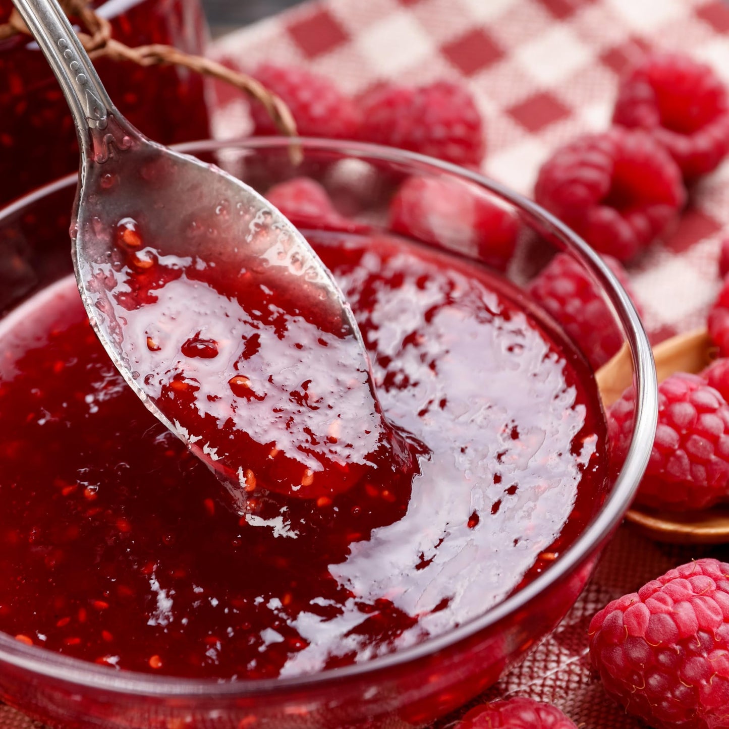 Heather Hills Farm Scottish Raspberry Jam 11.6oz (330g) - Handmade Artisan Fruit Preserve, Tart Natural Soft Set Jam, Scottish Food Gift from