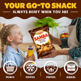 Osem Bamba Peanut Butter Puffs with Creamy Hazelnut Filling - Kosher Crunchy PB Snack with Chocolate Center, Oven Baked Treat with a Crunch - 2.1 oz