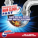 Roto-Rooter 351405 Hair Clog Remover Drain Cleaner, 64 oz