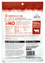 Smokehouse BBQ Grass Fed Beef Jerky - 120 Calorie Snacks, Gourmet, Healthy, Low Carb, High Protein - Keto Friendly & Gluten Free (3 Packs)