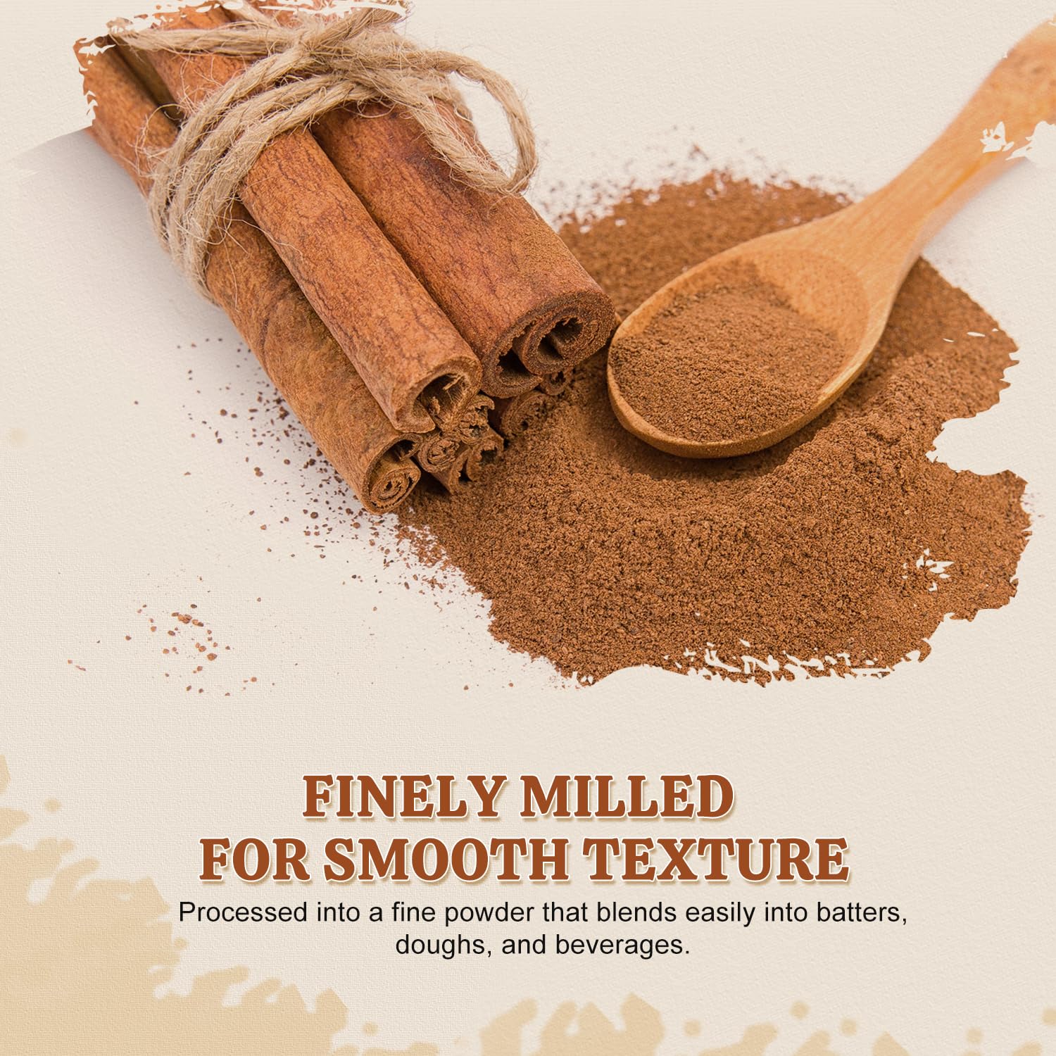 52USA Organic Cinnamon Powder,1 lb (16oz),Pure Ground Cinnamon, 100% Certified,Premium Quality Spice-Great for Baking,Cooking and Drinks,Additive