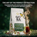 GoRa Ethiopian Coffee Beans 1kg - Medium Roast Whole Bean, Single Origin Arabica, Smooth Fruity & Floral Notes, Sourced & Roasted in Ethiopia - 1kg