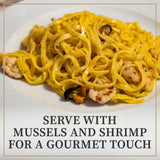Ori di Langa Tagliolini Egg Pasta with Truffles - Gourmet Egg Noodles with Black Truffles Foraged in Italy, All Natural Durum Wheat Pasta, Italian