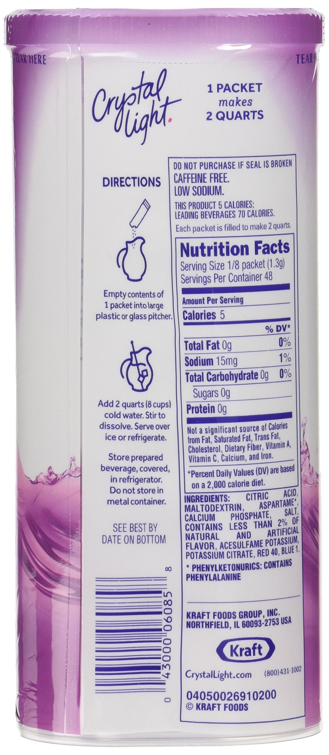 Crystal Light Concord Grape Drink Mix (Pack of 4)
