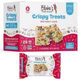 Blake’s Seed Based Crispy Treats - Birthday Cake (6 Count), Nut Free, Gluten Free, Dairy Free & Vegan, Healthy Snacks for Kids or Adults, School Safe