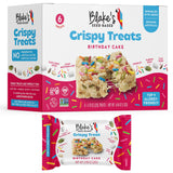 Blake’s Seed Based Crispy Treats - Birthday Cake (6 Count), Nut Free, Gluten Free, Dairy Free & Vegan, Healthy Snacks for Kids or Adults, School Safe