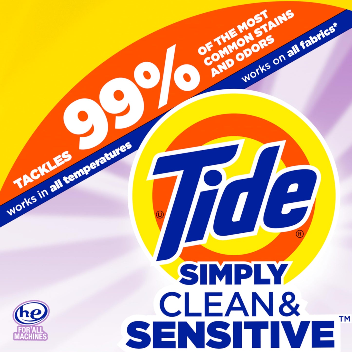Tide Simply Clean & Sensitive Liquid Laundry Detergent, Cool Cotton Scent, 89 Loads, 117 fl oz