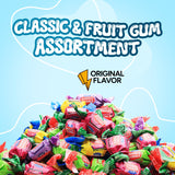 Global Gumball Chewing Gum Bubble - Individually Wrapped Gum - 12 Oz Original Flavor - Twist Wrapped Bubblegum for Kids - Assorted Flavors Chewing
