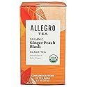 Allegro Tea, Organic Ginger Peach Black Tea Bags, 20 ct