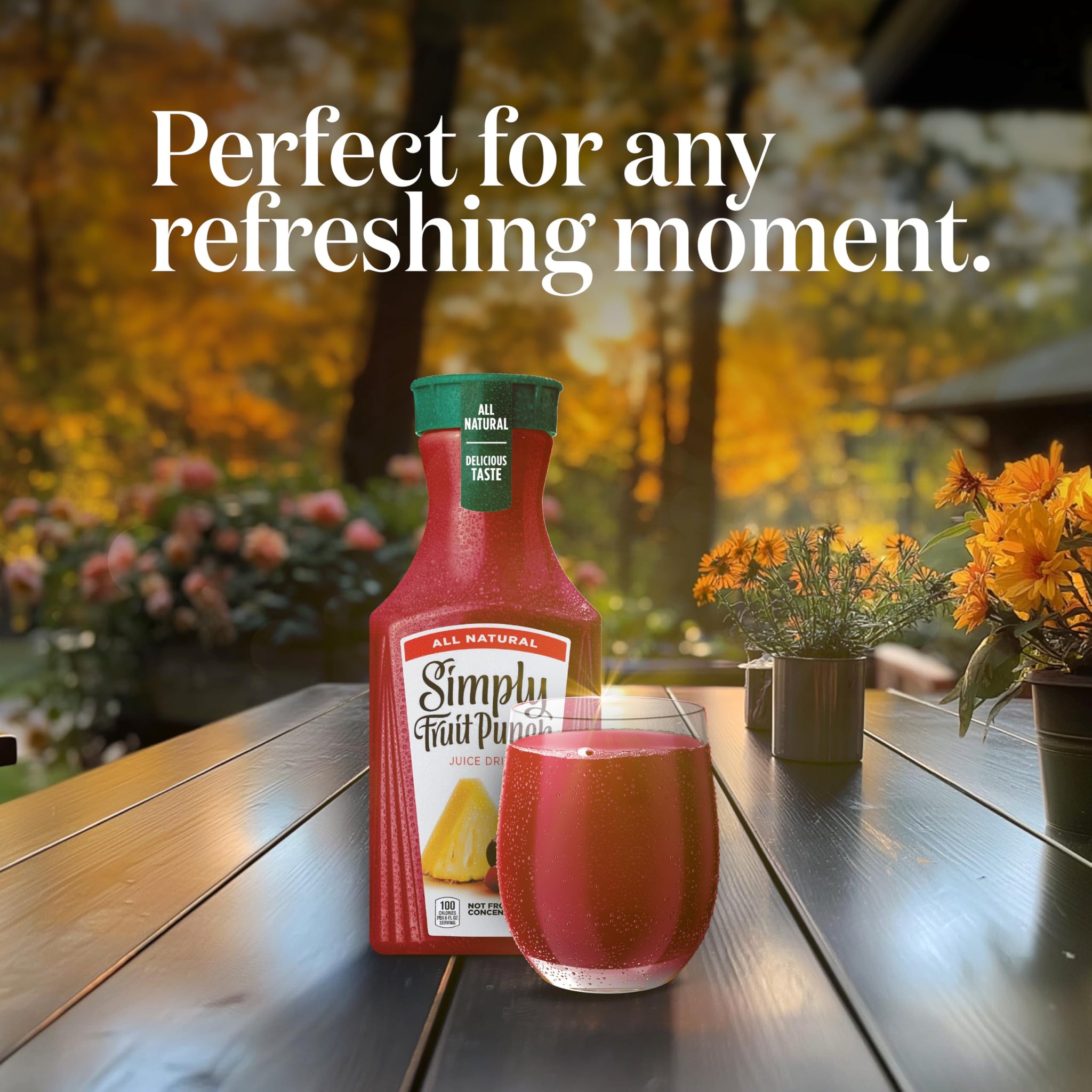All Natural Simply Fruit Punch Juice Drink, 52 Fl Oz Bottle