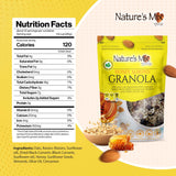Nature's Mix - Honey Almond Granola - Almonds, Raisins, Dried Currants - Sweetened with Canadian Honey - No Sugar, Salt, or Preservatives - Small