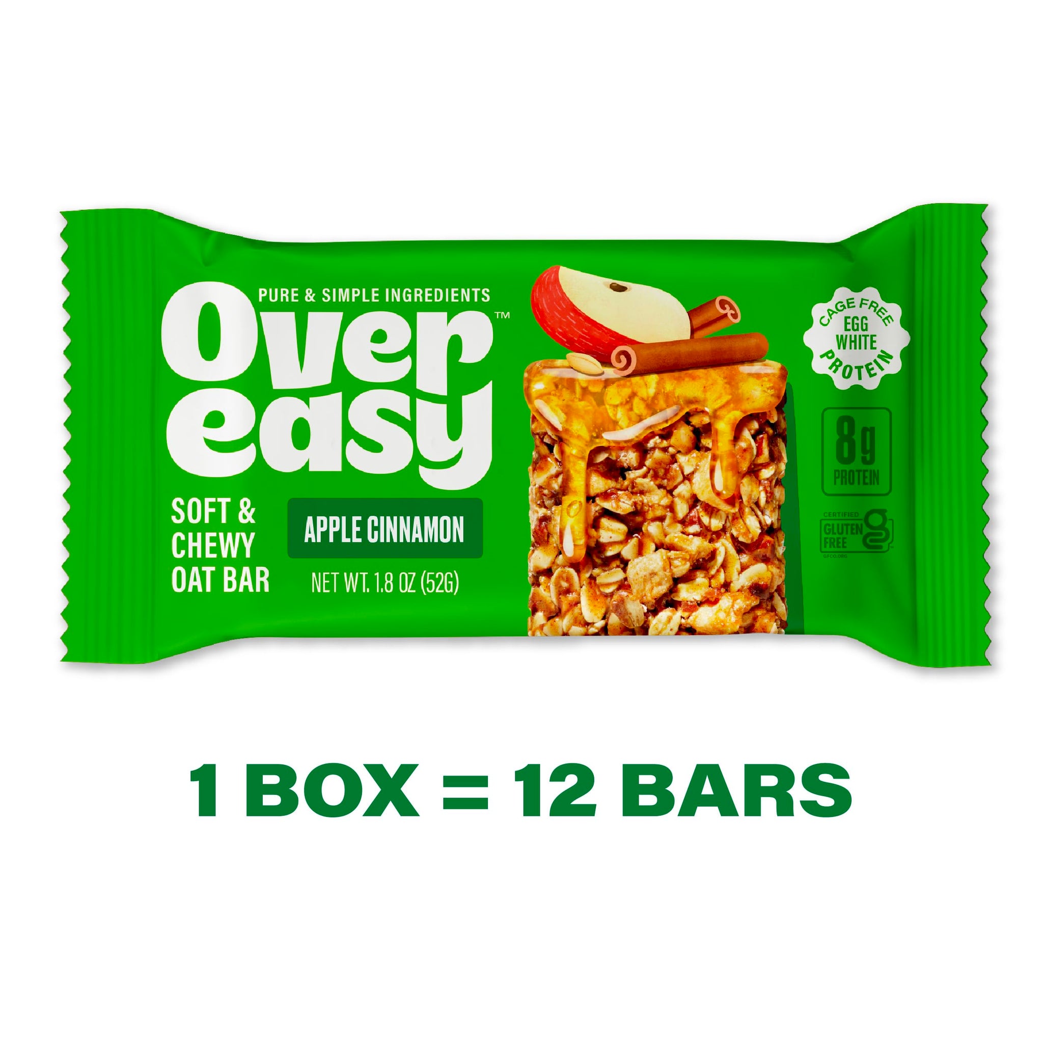 Over Easy Soft and Chewy Granola Breakfast Bars - Granola and Protein Bars - Energy Snack Bars - Clean, Gluten Free, Dairy Free, Soy Free and Kosher