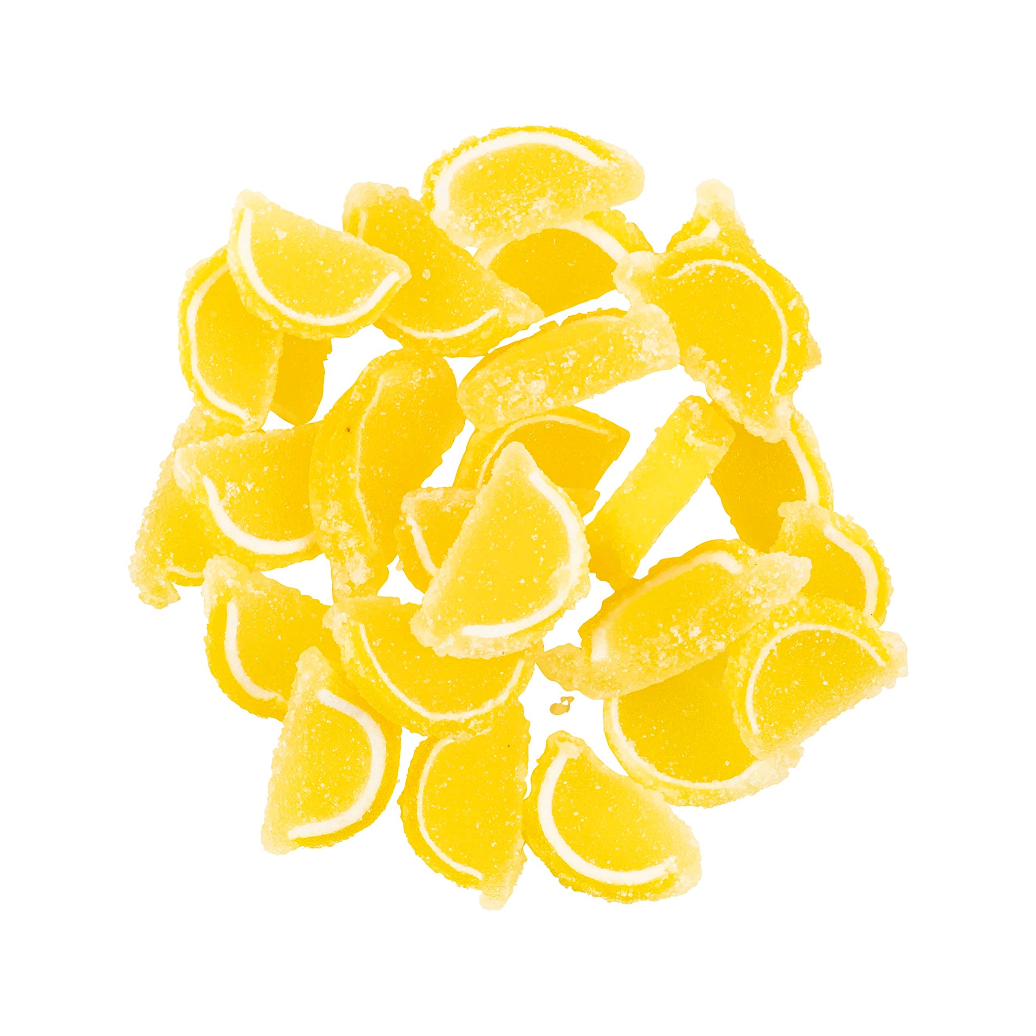 "Yellow Lemon Jelly Fruit Slices, Mini 1 lb"