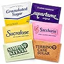 300 Count Sugar & Sweetener Packets Variety | White Sugar, Raw Sugar In The Raw, Zero Calorie Sweeteners | Coffee Sweetener Assortment | Individually