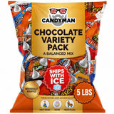 CANDYMAN 5 lb Chocolate Candy Variety Pack, Individually Wrapped