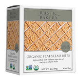 Rustic Bakery Handmade Sourdough Flatbread Cracker Bites - Olive Oil & Sel Gris - Sea Salt Charcuterie Crackers for Cheese Platters or Snacking - Made