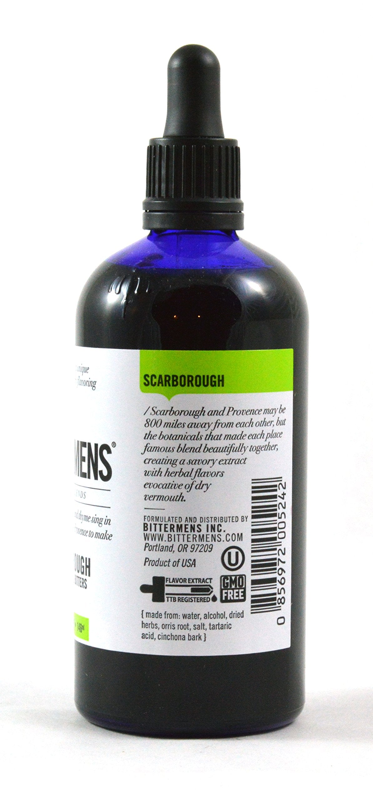 Bittermens Scarborough Savory Herbal Bitters, 5oz - For Modern Cocktails, A Culinary Crossover Blending Savory Herbs and the Flavors of Dry Vermuth
