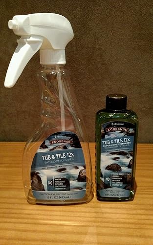 Melaleuca Ecosense Tub & Tile 12X Concentrated Bathroom Cleaner 8 oz, spray bottle