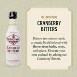 Fee Brothers Cranberry Cocktail Bitters - Aromatic Cocktail Mixer & Concentrated Flavoring, Gluten Free, Vegan-Friendly, 5 fl oz